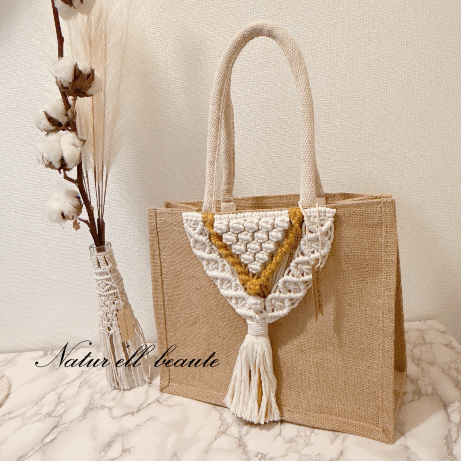 Big bag : ジュート麻でハンドメイド Big bag : ジュート麻でハンドメイド BIG BAG: ジュート麻で