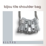 bijou tile shoulder bag(SILVER)