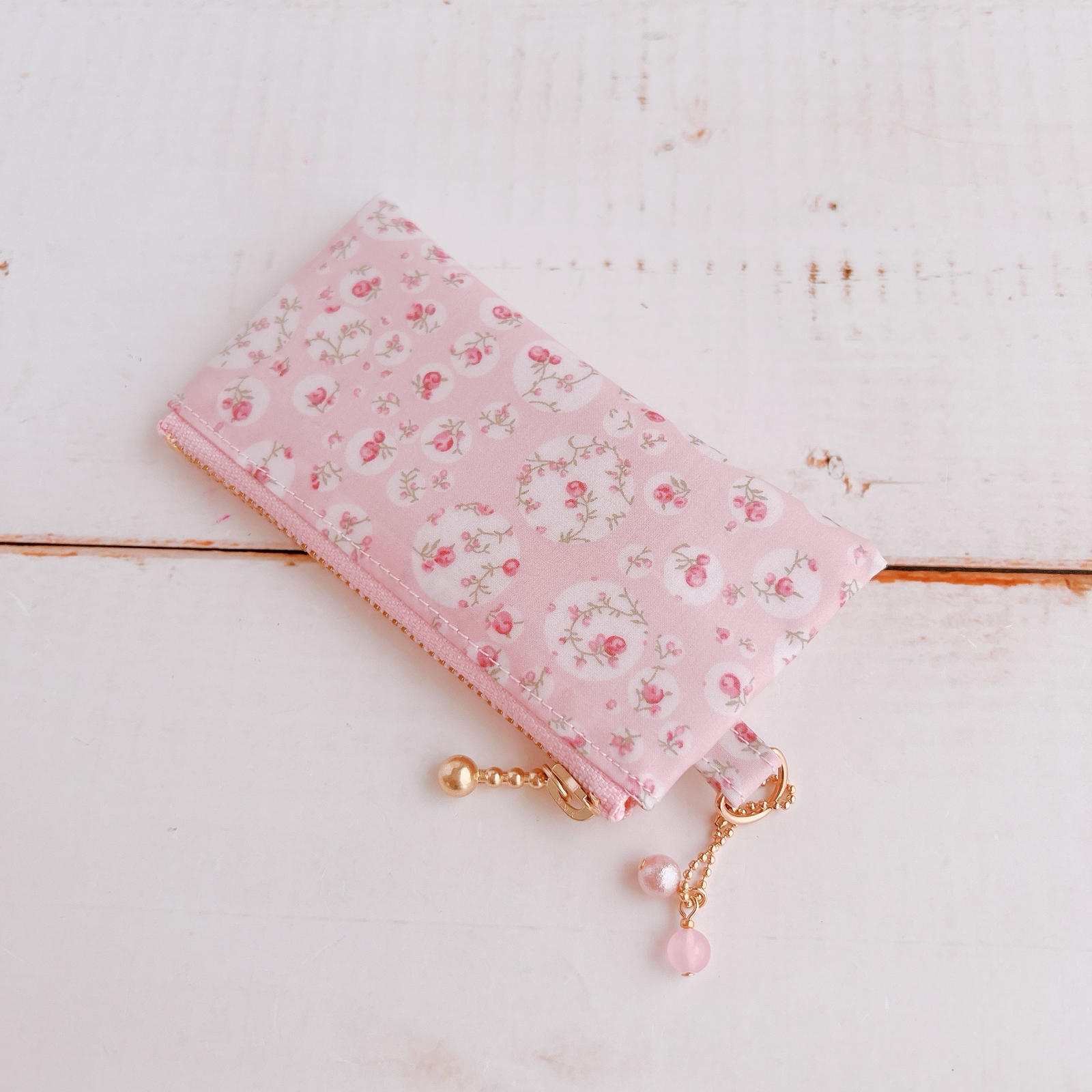 ✦Special Price✦ リバティ ジョアンナ いちごラテ ラミネートのmini  