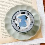 ★5月新入荷★ [茄子先生][QZ-006] Paper Birds 剪紙的鳥 クリアPETテープ 切り売り(約3cm x 100cm)