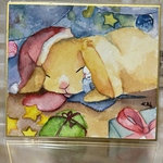1/4サイズ色紙原画 1