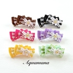 ふちどりが可愛いギンガムチェックリボン💚💛💜🩷🤎🖤