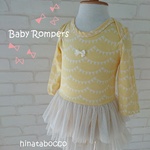ガーランド柄のロンパース☆YELLOW