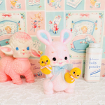ピンクのうさぎ🐰+ひよこ2set🐤🐤レトロアニマル
