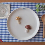 037 さわやかチェックとお花のリバーシブルランチョンマット（２枚組）