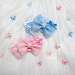 犬リボン🎀ゆめきら蝶々つきリボン🎀ペットアクセサリー