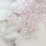 期間限定SALE【10㌘/2㍉×4㍉】【bg-fp-103】❁ファルファーレ/ピーナッツビーズ❁レインボー❁ベビーピンク❁