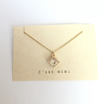 【感謝♡送料無料】zirconia square necklace