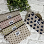 7ポケットで整理しやすい通帳ケース　お薬手帳ケースにも　〜裏布無地バージョン〜　（なまけもの🦥シリーズ）