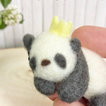 パンダ　ぱんだ　パンダさんありがとうブローチ　