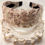 新作🎉 インド刺繍リボン カチューシャ　No.A022