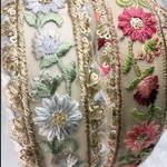 新作🎉 インド刺繍リボン カチューシャ　No.A043赤