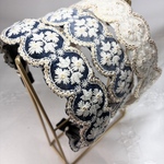 SALE🎉 インド刺繍リボン カチューシャ　No.A083左