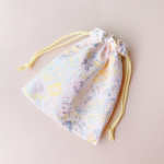 【梅雨SALE限定】3000円→2550円に！フランス製デザインが可愛い巾着ポーチ