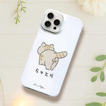 【全機種対応】推しケツ にゃんたま＊スマホケース　くすみカラー　ねこのおしり