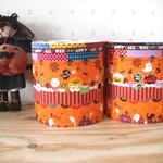 リバーシブル🎃ハロウィン。かぼちゃおばけ。黒猫 トイレットペーパーカバー