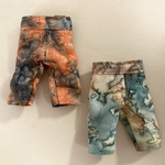 オビツ11用 ・ねんどろいどどーる用パンツ　派手柄パンツ(オレンジ、ブルー)