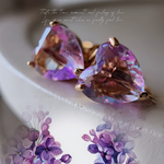2pcs)3912)インポートイヤリング)pink heart#1k