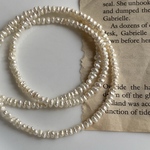 淡水パールネックレス　淡水ベビーパールネックレス　ケシパール　アレルギー対応　ゆったりめ　