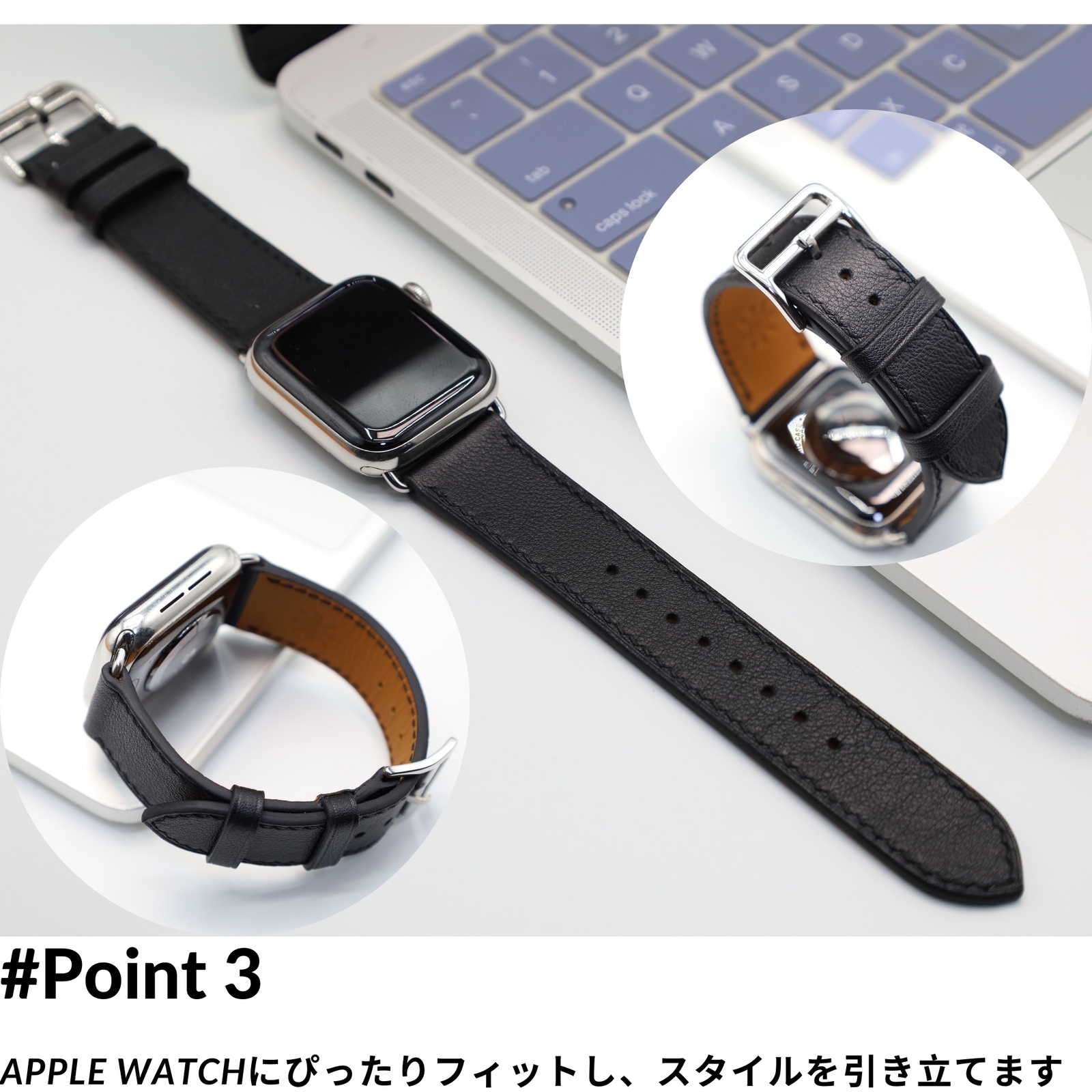 MODIGI アップルウォッチ レザーバンド 本革ベルト Apple Watch 40mm