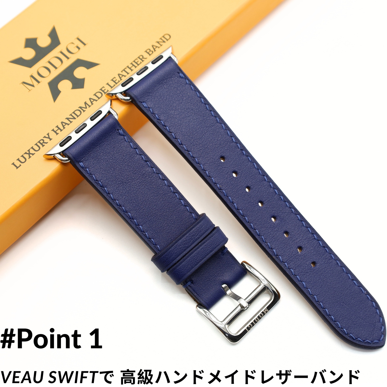 MODIGI アップルウォッチ レザーバンド　本革ベルト　44 45 49 41 MODIGI アップルウォッチ レザーバンド 本革 ベルト Apple Watch