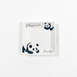 角皿:親子パンダ