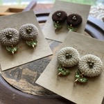 北欧花の耳飾り