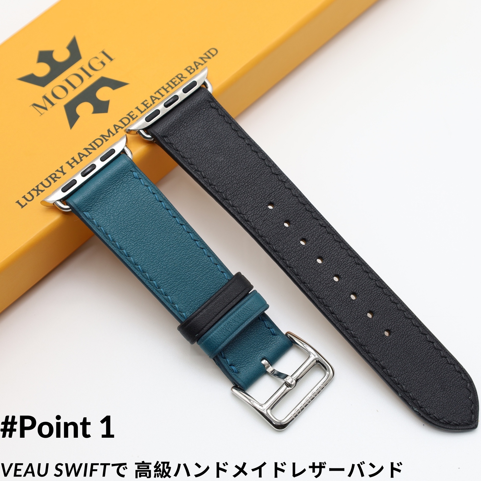 Modigi Apple Watch レザーバンド 45 44 49 Apple Watch