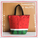 b No.071 赤いスイカ柄♡ランチバッグ・ミニトートバッグ