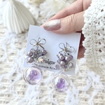 限定1点 Lavender Bubble‪‪❤︎‬『イヤリング/ピアス』