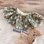 花柄*リバーシブルフリルスタイ