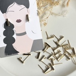 【20個】10mm ステンレス　バー　ピアス　