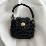 【かぎ針編み】小物ケース/イヤホンケース