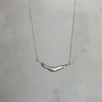 metal stick silver ネックレス　silver950 カーブ　シルバーネックレス　シンプル　チョーカー　モダン　おしゃれ　人気　動画あり