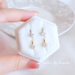 新作　シンプル　限定価格　高品質　上品　人気　大人女子　ひと粒　ダイヤ　デザイン　18k　ピアス