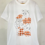 ねこ、エキゾ愛溢れるTシャツ　Mサイズ