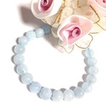 【天使の石】アクアマリン　8mm 丸玉　3コ