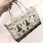 底鋲付き　ハンドバッグ　カバン　ショルダーバッグ　バッグ　かばん　カゴバッグ