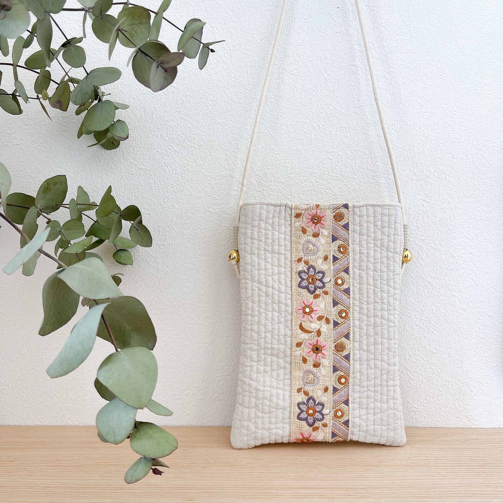 インド刺繍リボン - サコッシュの人気通販 | minne 国内最大級の