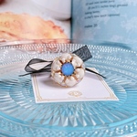 camellia ring♡ホワイト×ヘリオトロープ