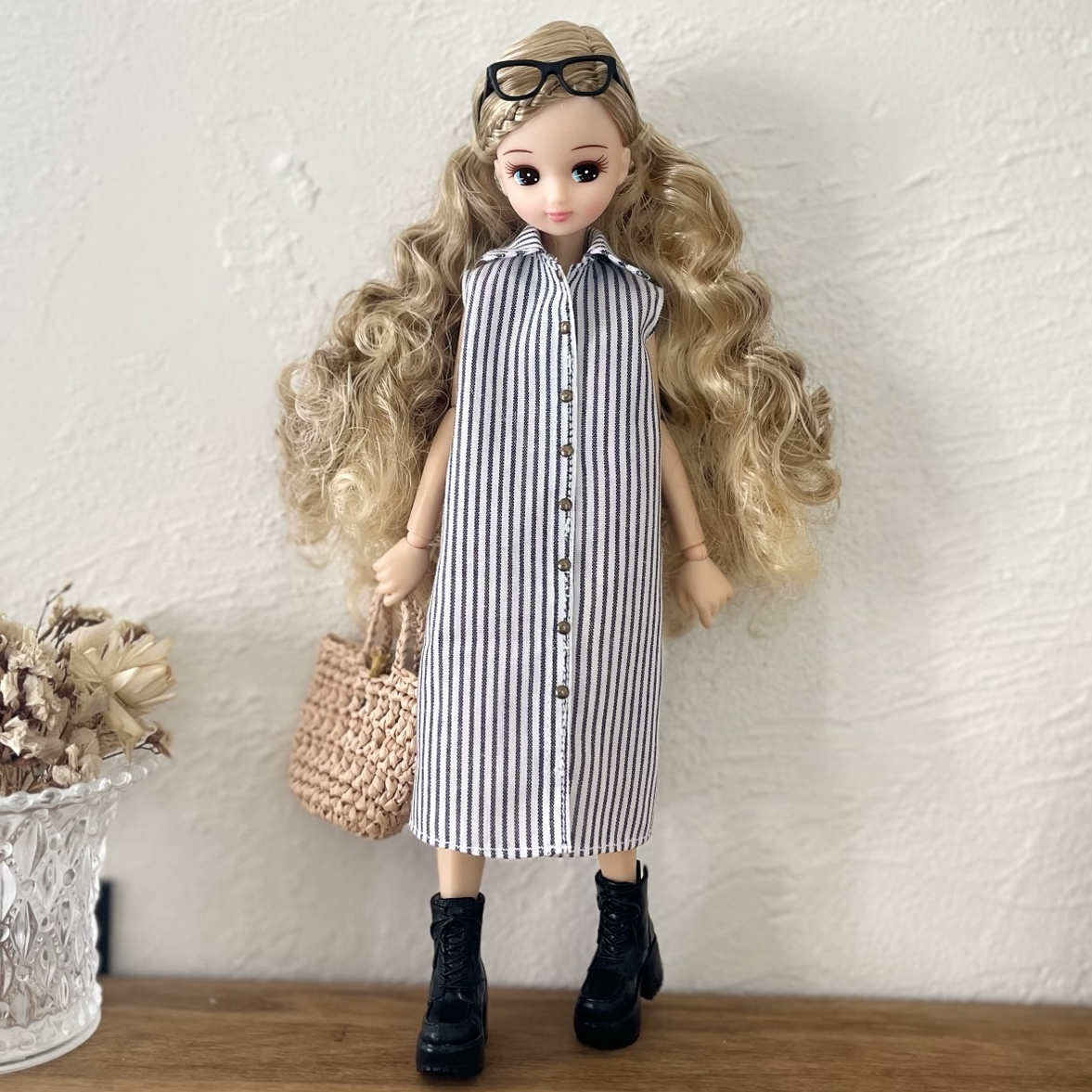 ドール服 セットアップ スカート＆ノースリーブカットソーの