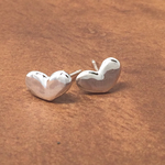 ハートモチーフピアス  silver