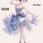 0526 オリジナルステッカー オリジナル人物ステッカー ステッカー シール りまりま  RimaRima