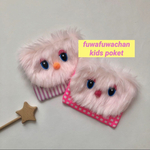 new//fuwafuwachan ハンドメイド 移動ポケット ピンクストライプ