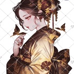ℳ. xoxoshop オリジナル人物ステッカー 期間限定 和シリーズ6月10日まで