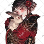 ℳ. xoxoshop オリジナル人物ステッカー 期間限定 和シリーズ6月10日まで