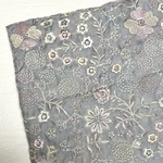 108cm×50cm  インド刺繍生地   グレー