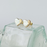 [再販]秋コーデに合わせたい ハート 淡水パール ピアス イヤリング /一粒 可愛い シンプル 小ぶり ウェディング フォーマル 七五三 9月