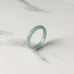 [R15-071］ ジェイド　JADE ヒスイ　本翡翠　くりぬき　リング　天然石　一点物　グアテマラ産　16号　指輪