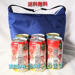 保冷・保温バッグ　インナーバッグ　お弁当袋　350ml缶6本入ります　ペットボトル（500〜600ml）は3本入ります　ナイロン　アウトドア　クーラーバッグ
